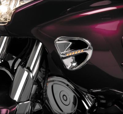 SHOW CHROME LED AIR INTAKE GRILLES - Cruiser Accent Lighting