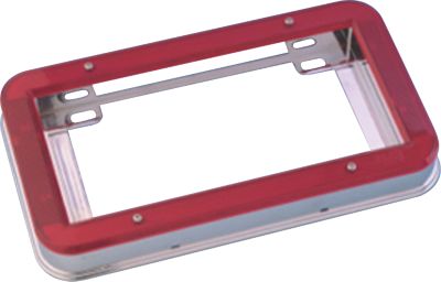 SHOW CHROME LED LIGHTED LICENSE PLATE TRIM - Cruiser License Plate