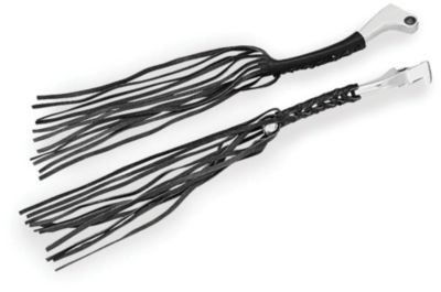 SHOW CHROME LEATHER LEVER LACES -  Cruiser Controls 