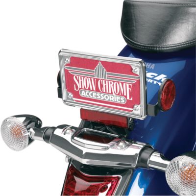 SHOW CHROME CONTOURS LICENSE PLATE TRIM - Cruiser License Plate