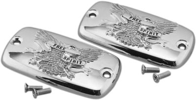 SHOW CHROME MASTER CYLINDER COVERS - FREE SPIRIT - FMF Megabomb Header - Titanium