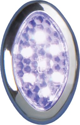 SHOW CHROME REPLACEMENT LENS FOR MINI LED COURTESY LIGHT - Cruiser Replacement Light Lenses