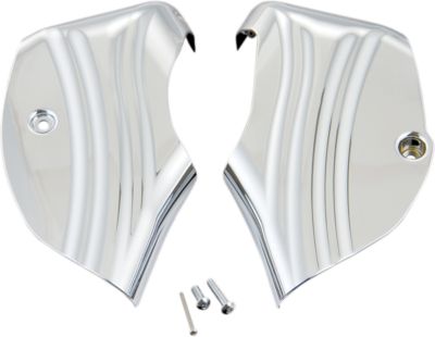 SHOW CHROME NECK COVERS - CHROME - Cruiser Frame Covers