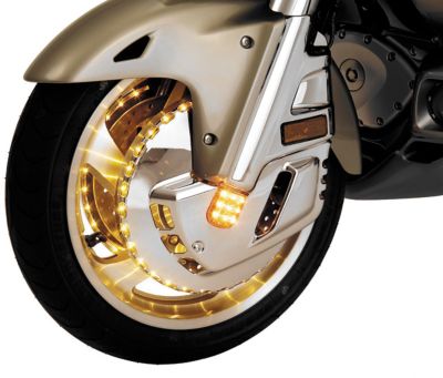 SHOW CHROME LIGHTED FRONT ROTOR COVERS - Cruiser Rotors