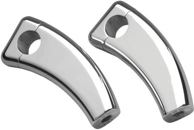 SHOW CHROME 4 RISERS WITHOUT BOLTS 1 BARS - SQUARE CAST -  Cruiser Controls 