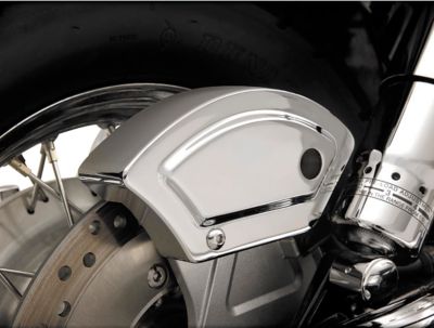 SHOW CHROME STEPPED REAR CALIPER COVER - Cruiser Calipers