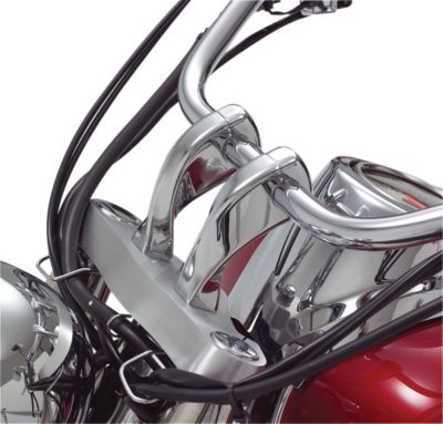 SHOW CHROME 4 RISERS WITHOUT BOLTS - TWISTED -  Cruiser Controls 