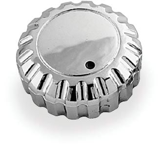 SHOW CHROME REPLACEMENT RADIO KNOB - CHROME -  Cruiser Dash And Gauges 