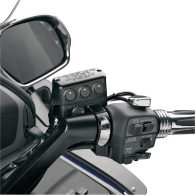 SHOW CHROME BRAKE SIDE LED SWITCH BLOCK - BLACK - Cruiser Handlebar Controls