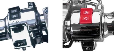 SHOW CHROME SWITCH BOX HOUSING - PAIR - Cruiser Handlebar Controls