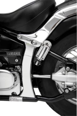 SHOW CHROME VERTICAL SWINGARM COVERS - Cruiser Swingarm Accessories
