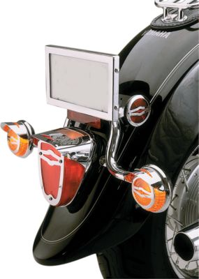 SHOW CHROME TAIL LIGHT VISOR - Cruiser Tail Lights