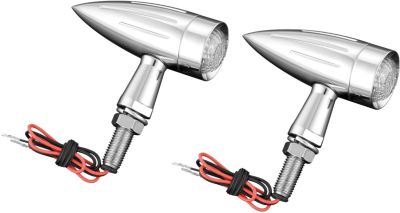 SHOW CHROME TORPEDO LED TURN SIGNALS - M8 - Cruiser Turn Signals