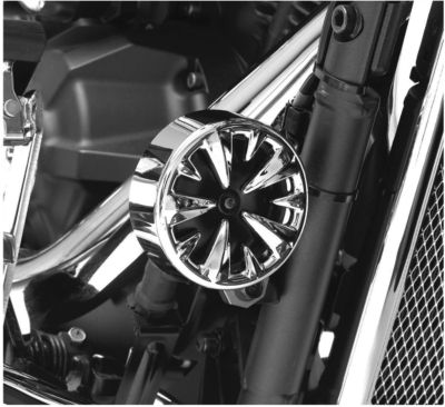 SHOW CHROME VANTAGE HORN COVER - Cruiser Horn Covers