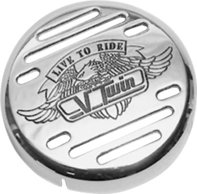 SHOW CHROME V-TWIN HORN COVER - Cruiser Horn Covers