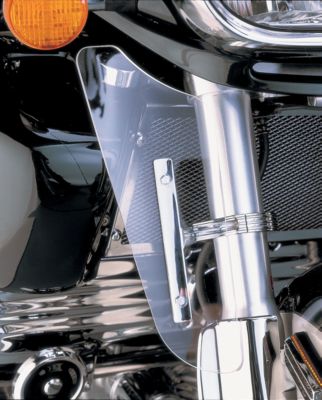 SHOW CHROME FORK WIND DEFLECTOR - Cruiser Lowers And Wind Deflectors
