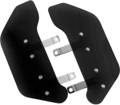 SHOW CHROME LOWER WIND DEFLECTOR - SMOKE - Cruiser Lowers And Wind Deflectors
