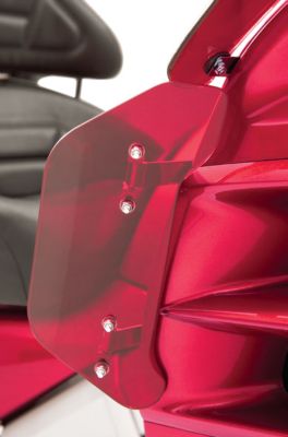 SHOW CHROME LOWER WIND DEFLECTOR - BRIGHT RED - Show Chrome Parts & Gear