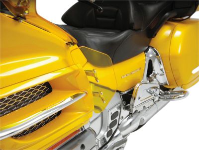 SHOW CHROME LOWER WIND DEFLECTOR - YELLOW - Show Chrome Parts & Gear