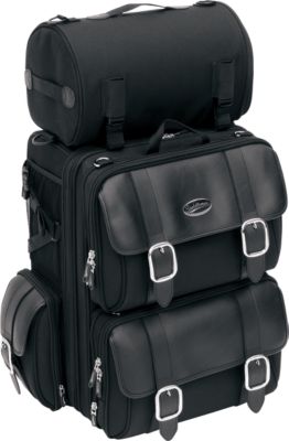 SADDLEMEN S3200DE DELUXE SISSY BAR BAG -  Cruiser Luggage And Racks 