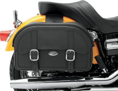 SADDLEMEN DRIFTER STRAIGHT SADDLEBAGS - THROW OVER -  Cruiser Saddle Bags 