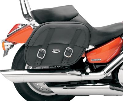 SADDLEMEN DRIFTER SADDLEBAGS WITH SHOCK CUTAWAY -  Cruiser Saddle Bags 