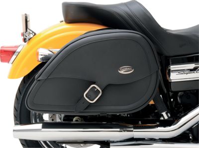 SADDLEMEN DRIFTER TEARDROP SADDLEBAGS WITH SHOCK CUTAWAY
