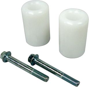 SHOGUN MOTORSPORTS FRAME SLIDERS - WHITE -  Motorcycle Frame Sliders 
