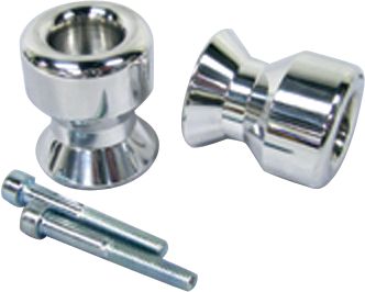 SHOGUN MOTORSPORTS SWINGARM SLIDERS - POLISHED -  Motorcycle Swingarm Spools 