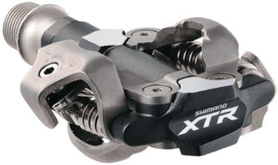 SHIMANO XTR PD-M980 SPD CLIPLESS PEDALS - Alpinestars Tech-4 Buckle Straps Black/white