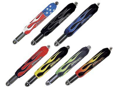 SHOCK-PROS FLAME SHOCK COVERS - FLAMES - Utility ATV Shock Covers