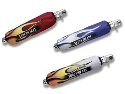 SHOCKWEARS FRONT & REAR SHOCK COVER SET - FLAME -  ATV Suspension 