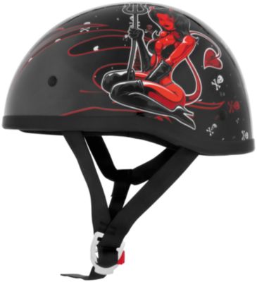 SKID LID ORIGINAL HELMET - HELL ON WHEELS -  Half Shell Cruiser Helmets 