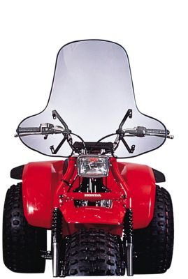 SLIPSTREAMER SS-1 WINDSHIELD HIGH CUT-OUT - CLEAR - Utility ATV Wind Shields