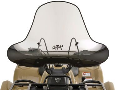 SLIPSTREAMER SS-2 BIG COUNTRY HIGH CUT-OUT ATV WINDSHIELD - SCREENED - Utility ATV Wind Shields
