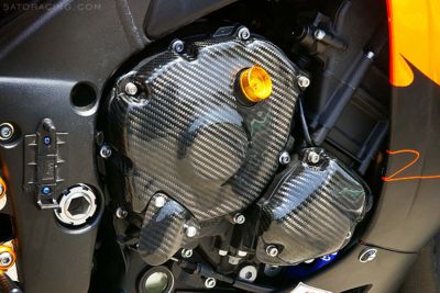 SATO RACING RIGHT ENGINE COVER SET - GLOSS - Motorcycle Case Covers And Guards