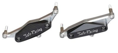 SATO RACING ENGINE SLIDERS - BLACK -  Motorcycle Frame Sliders 