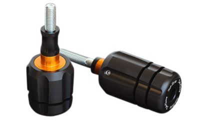 SATO RACING REAR MOUNT NO MOD FRAME SLIDERS - BLACK -  Motorcycle Frame Sliders 