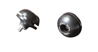 SATO RACING POINT GUARDS - BLACK -  Motorcycle Frame Sliders 