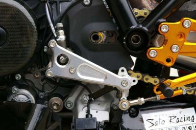 SATO RACING SHIFT SPINDLE HOLDER - SILVER -  Motorcycle Controls 