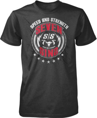 SPEED & STRENGTH SEVEN SINS T-SHIRT - Pro Honda Glare Wash