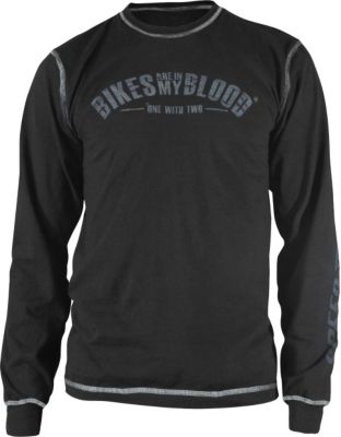 SPEED & STRENGTH BIKES ARE IN MY BLOOD LONG SLEEVE T-SHIRT -  Casual Cruiser Apparel 