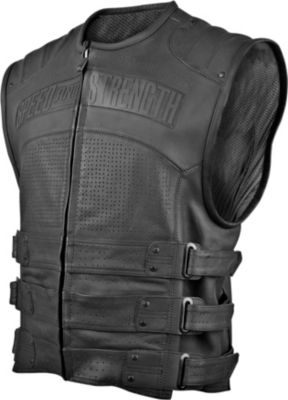 SPEED & STRENGTH HARD KNOCK LIFE LEATHER VEST -  Cruiser Riding Vests 