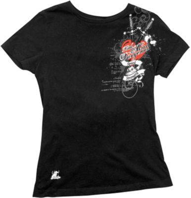 SPEED & STRENGTH WOMEN'S LITTLE MISS DANGEROUS T-SHIRT -  Motorcycle Clothing & Casual Apparel 