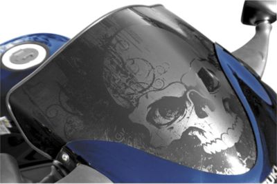 SPORTECH BLACK SKULL SERIES WINDSCREEN - 