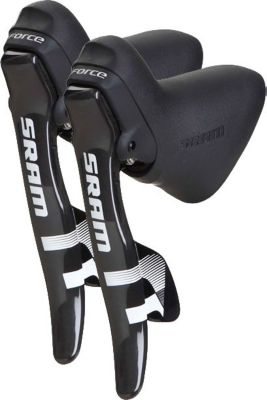 SRAM FORCE DOUBLETAP 10-SPEED SHIFT / BRAKE LEVER SET - Precision Racing Products Pro Steering Stabilizer - Stock Steering Stem
