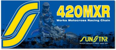 SUNSTAR 420 MXR1 WORKS MX RACING CHAIN - 126 LINKS - Dirt Bike Chains