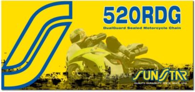 SUNSTAR 520 ROAD DUALGUARD SEALED CHAIN - 120 LINKS -  Cruiser Drive Train 
