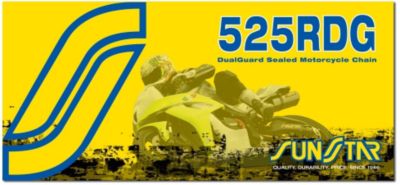 SUNSTAR 525 RDG DUALGUARD SEALED CHAIN - 120 LINKS - 