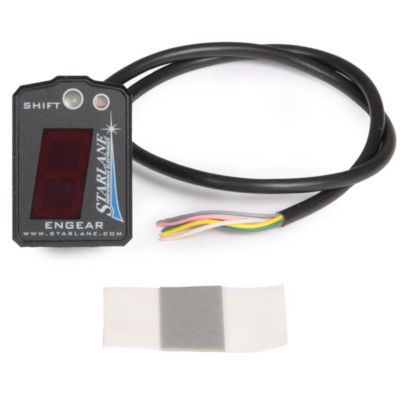 STARLANE ENGEAR DIGITAL GEAR INDICATOR WITH SHIFT LIGHT -  Motorcycle Dash And Gauges 